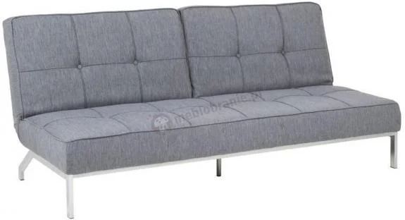 PERUGIA SOFABED PORTER GREY 06 SPECIAL SEWINGS CHROME METAL LEGS ACT001 70967 l 186084 m